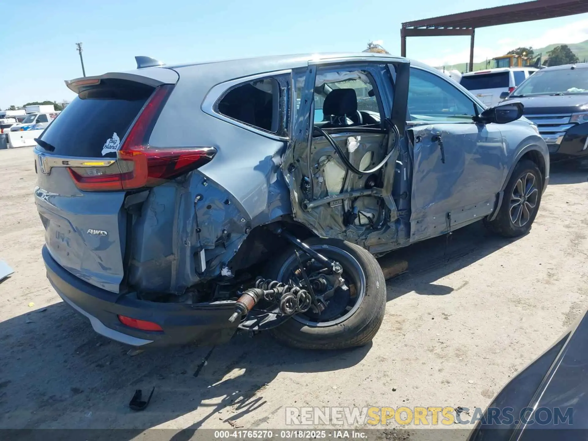 4 Фотография поврежденного автомобиля 5J6RW2H58ML012459 HONDA CR-V 2021