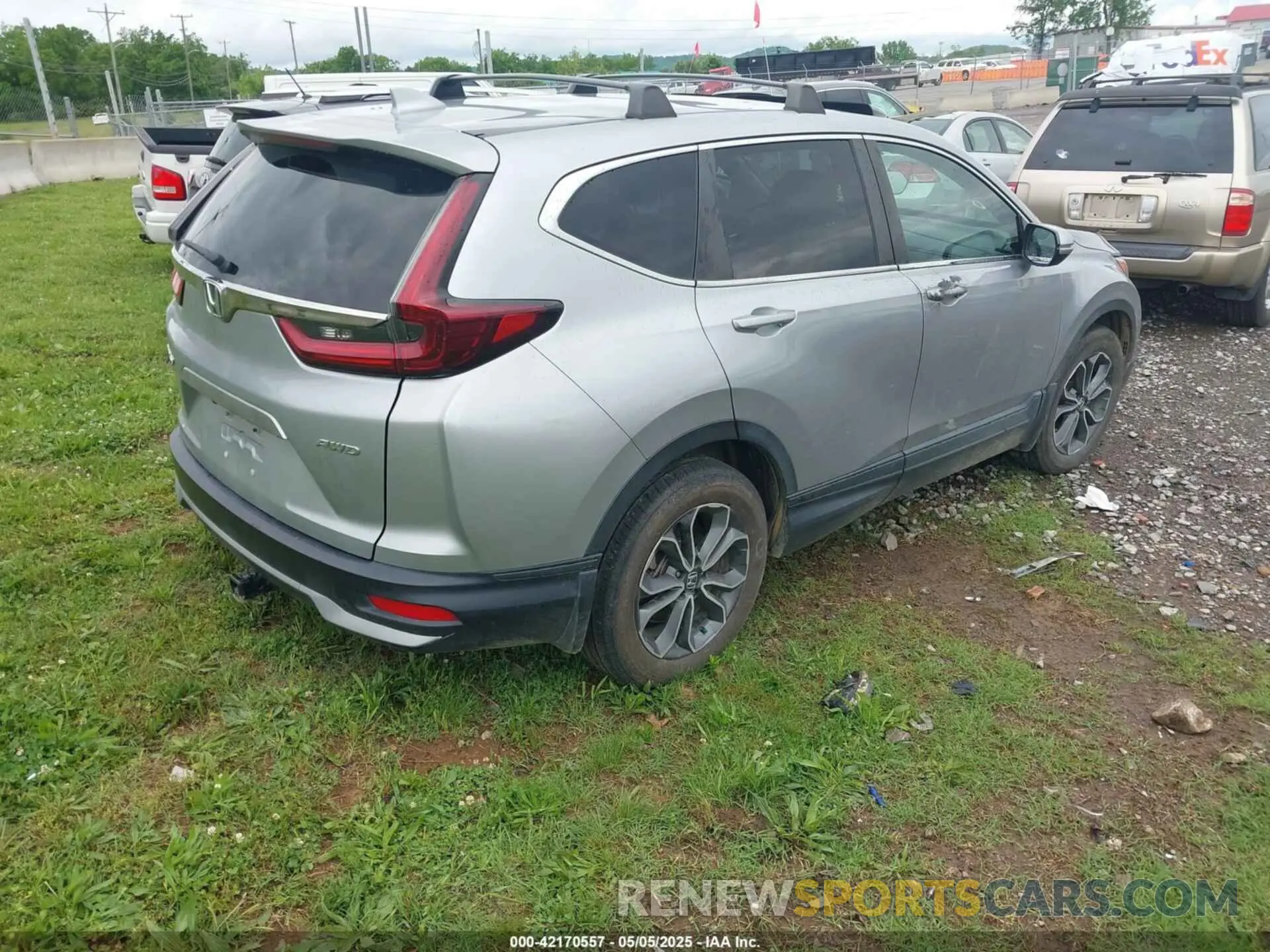 4 Фотография поврежденного автомобиля 5J6RW2H5XML007330 HONDA CR-V 2021