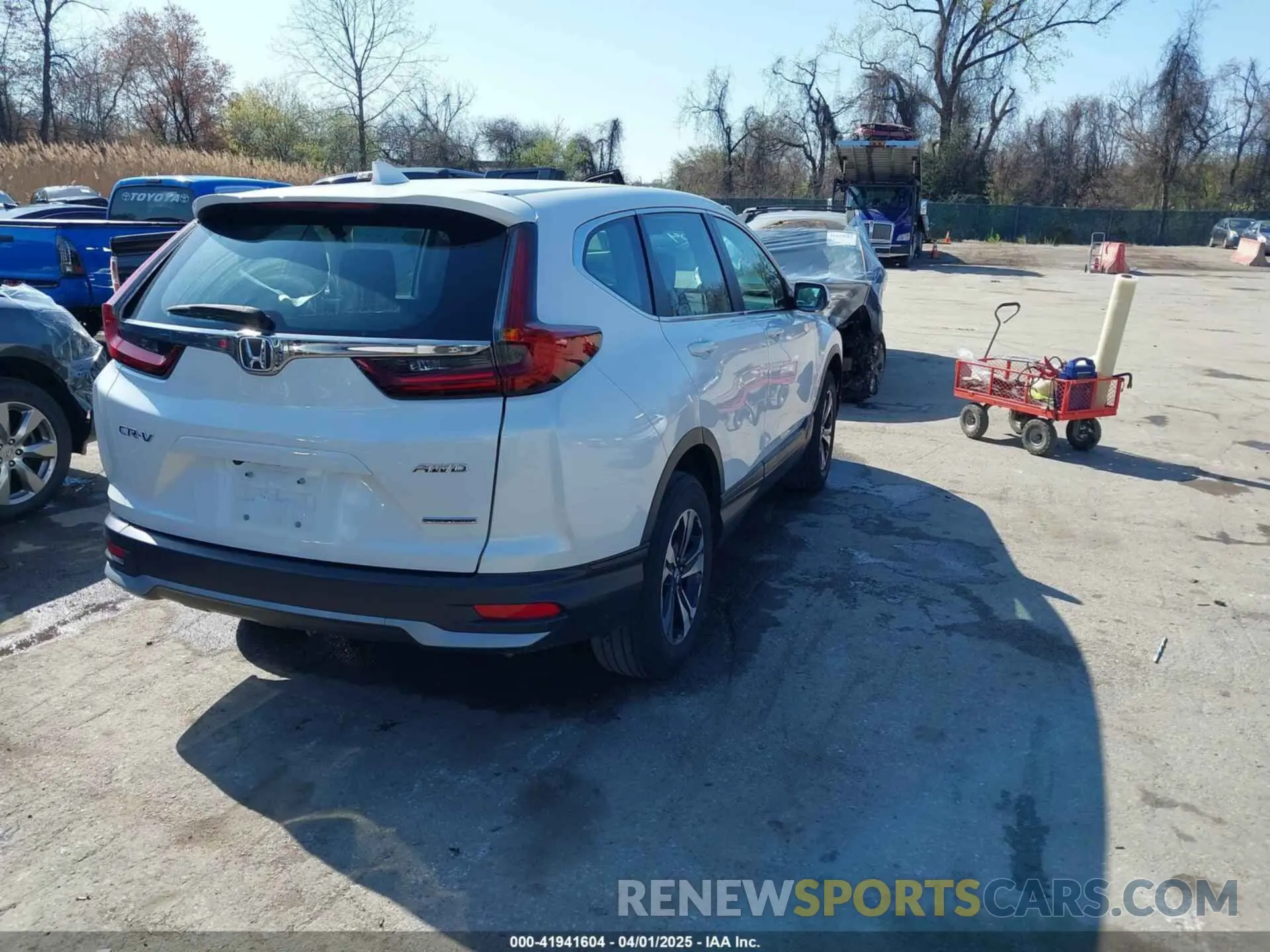 4 Фотография поврежденного автомобиля 5J6RW2H7XML025862 HONDA CR-V 2021