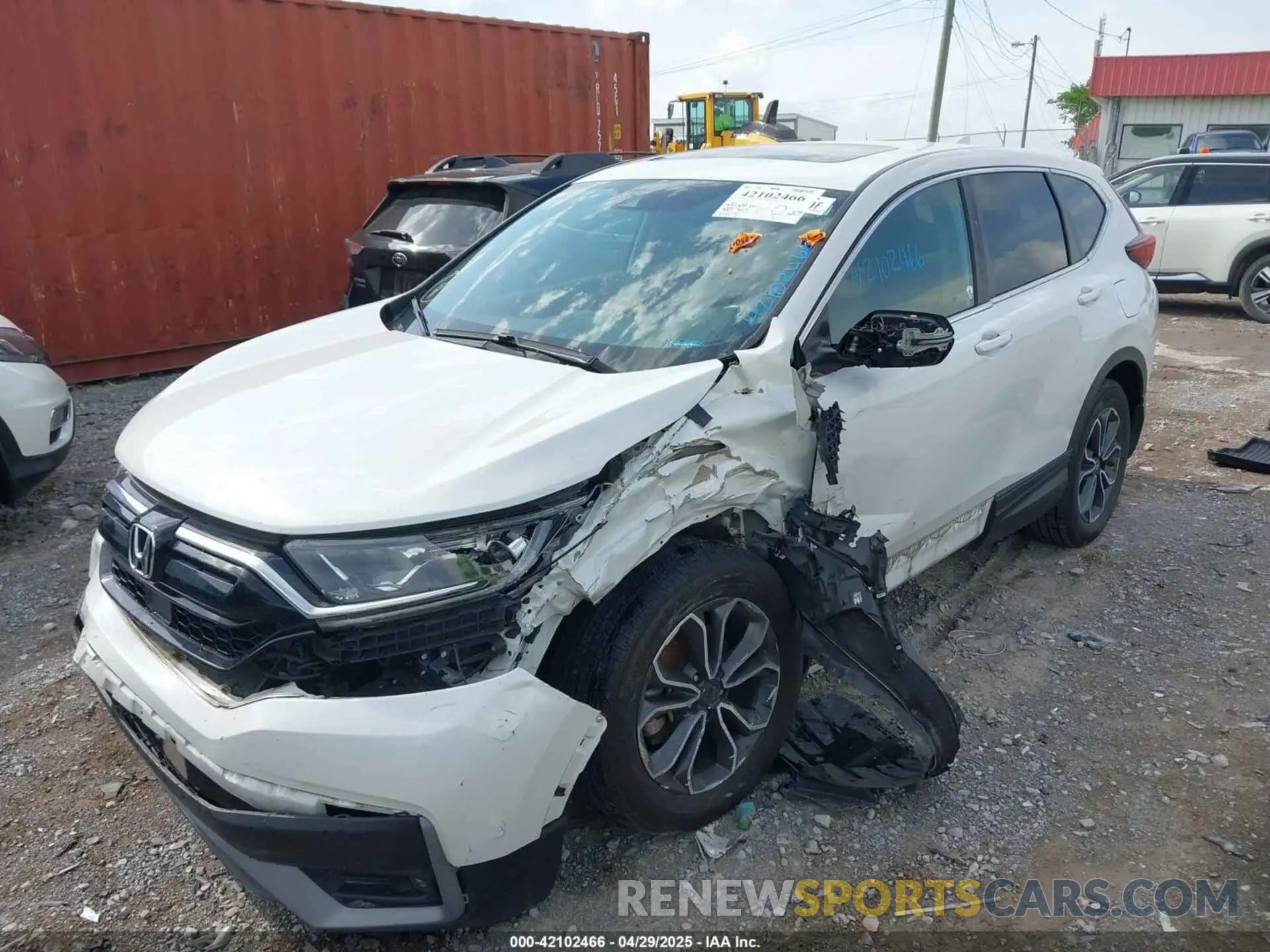 2 Photograph of a damaged car 5J6RW2H88ML010284 HONDA CR-V 2021