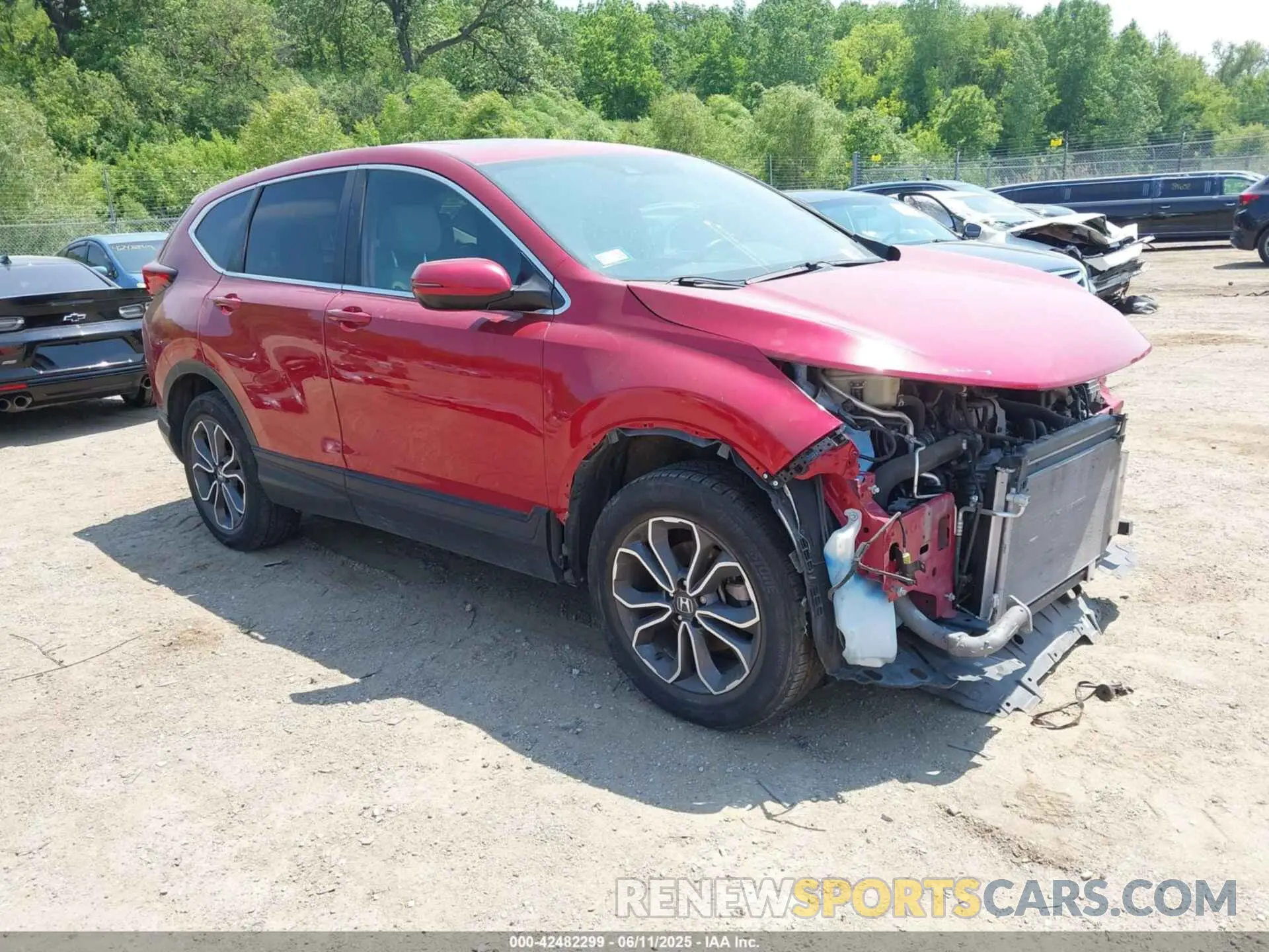 1 Photograph of a damaged car 2HKRW2H87NH656833 HONDA CR-V 2022