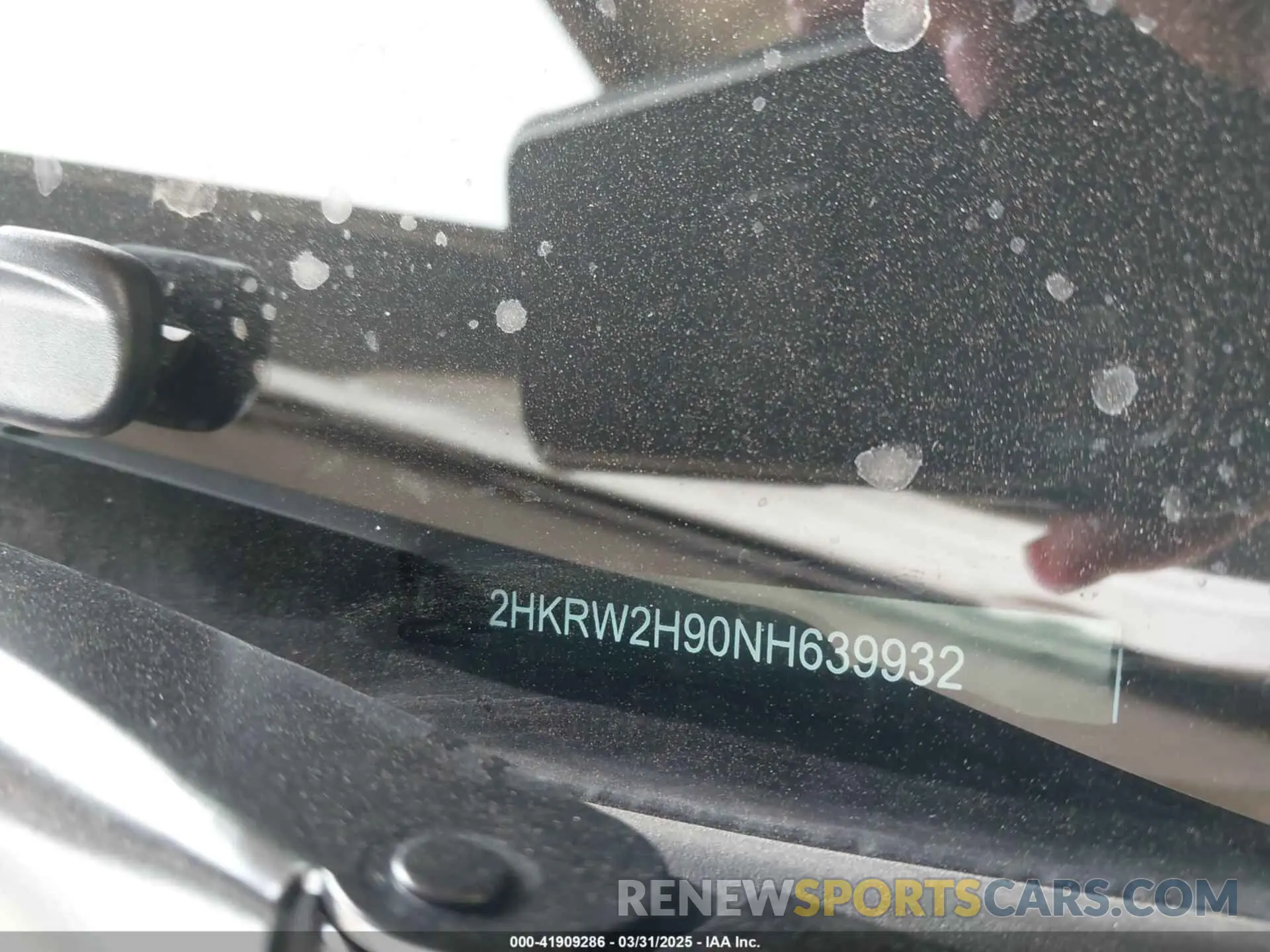 9 Фотография поврежденного автомобиля 2HKRW2H90NH639932 HONDA CR-V 2022