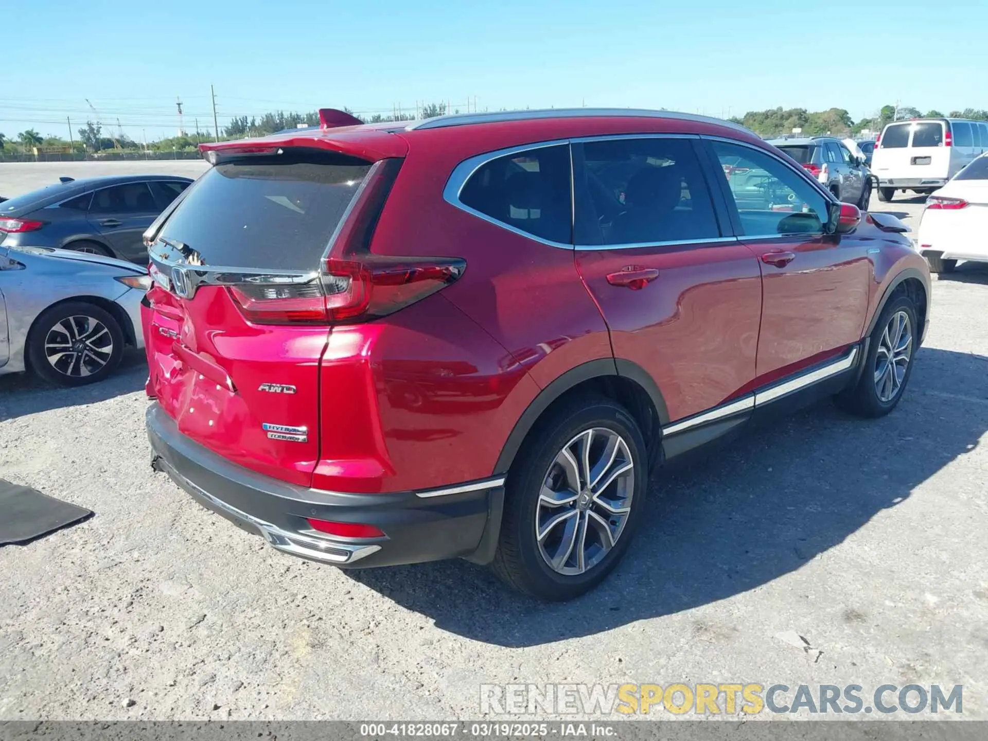 4 Фотография поврежденного автомобиля 5J6RT6H98NL035096 HONDA CR-V 2022