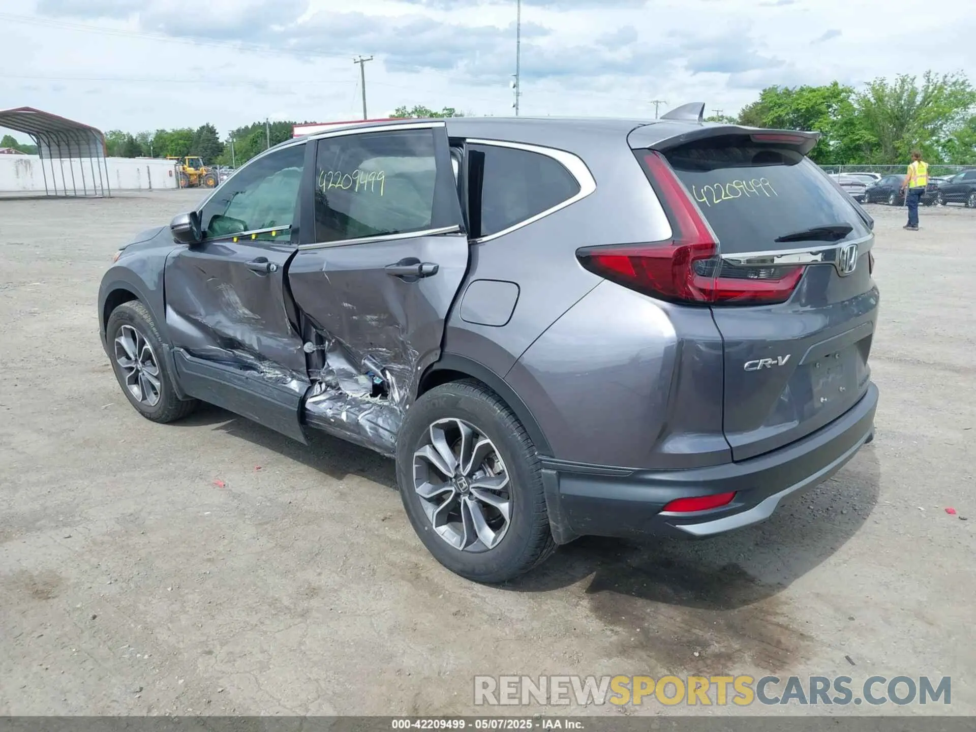3 Фотография поврежденного автомобиля 5J6RW1H8XNA019768 HONDA CR-V 2022
