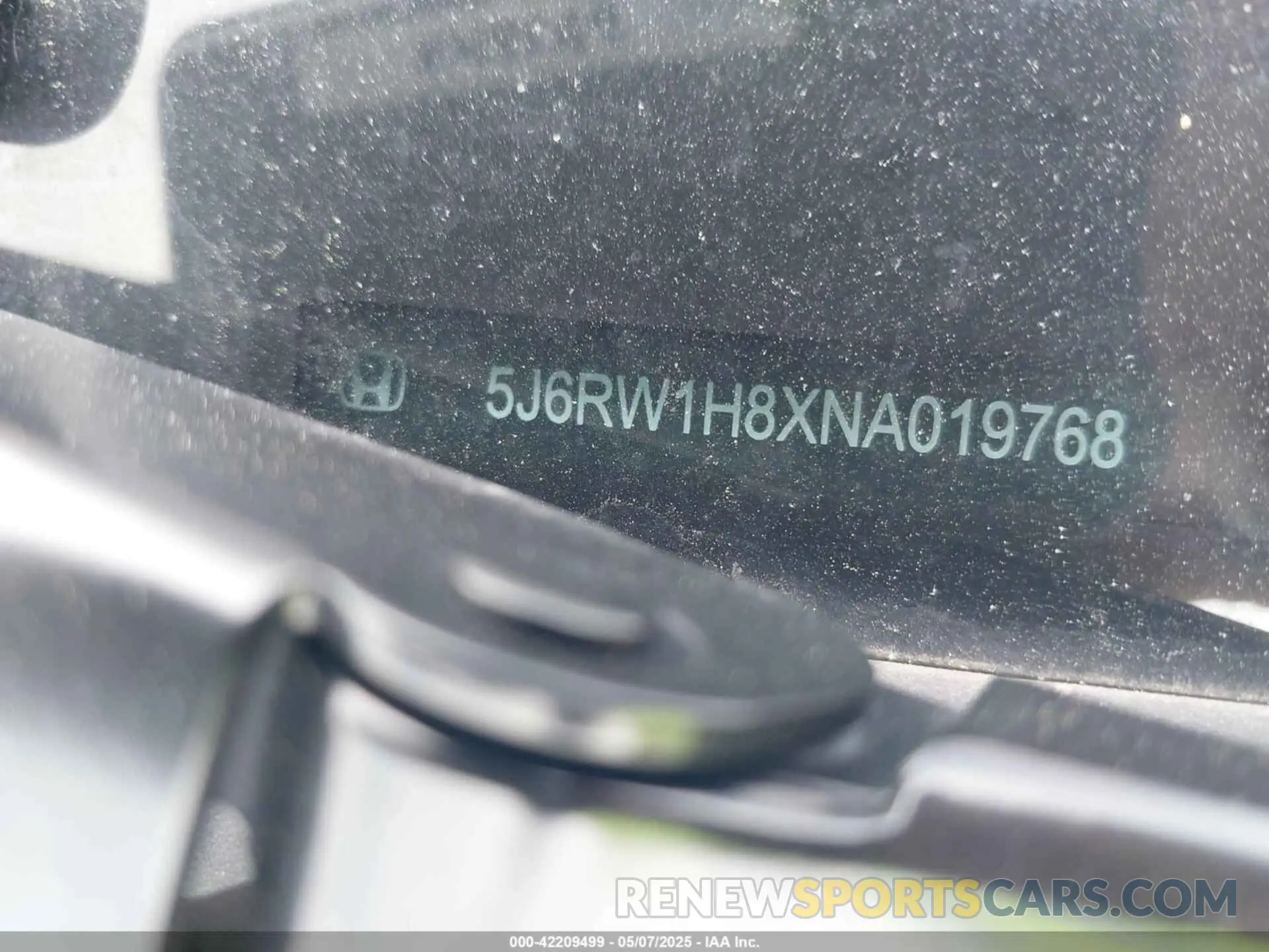 9 Фотография поврежденного автомобиля 5J6RW1H8XNA019768 HONDA CR-V 2022