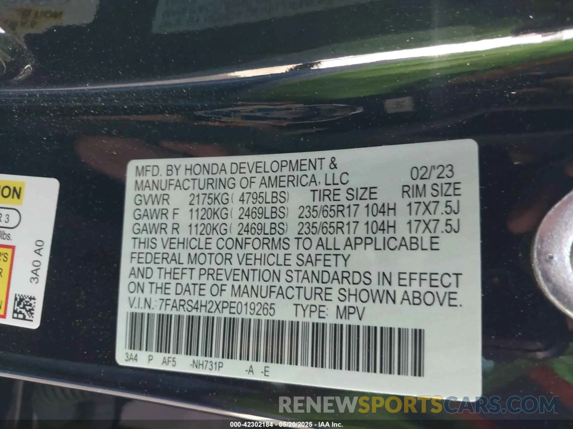 9 Photograph of a damaged car 7FARS4H2XPE019265 HONDA CR-V 2023