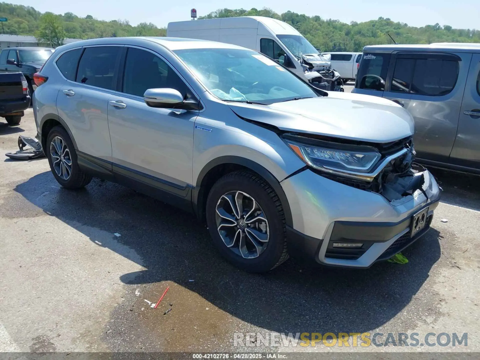 1 Photograph of a damaged car 7FART6H51LE008457 HONDA CR-V HYBRID 2020