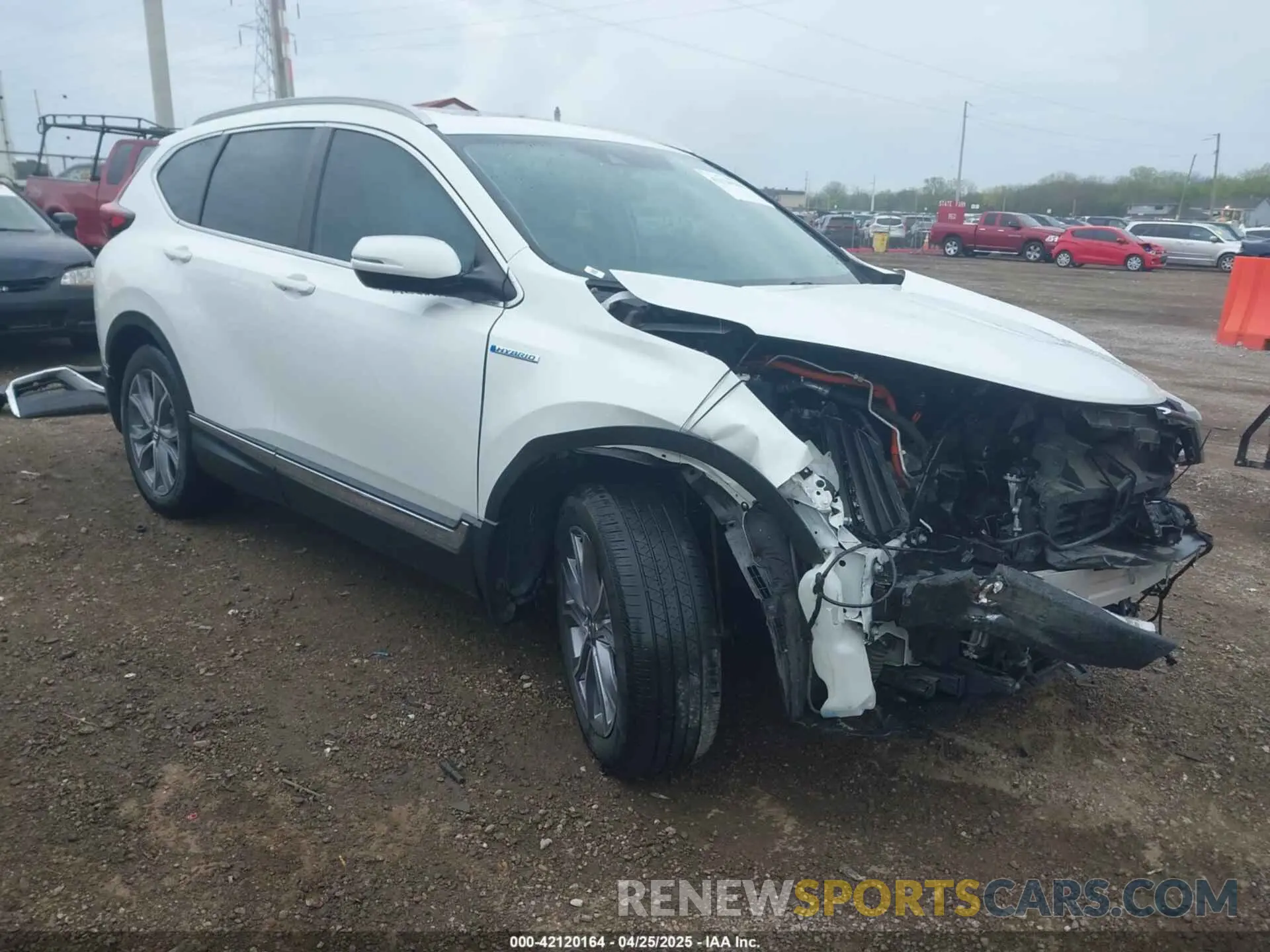 1 Фотография поврежденного автомобиля 7FART6H9XLE024742 HONDA CR-V HYBRID 2020