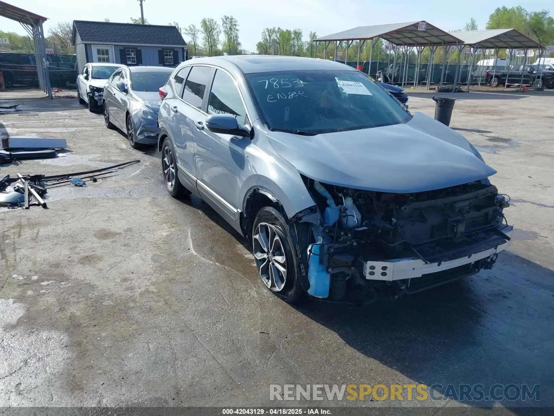 1 Photograph of a damaged car 7FART6H52ME007853 HONDA CR-V HYBRID 2021