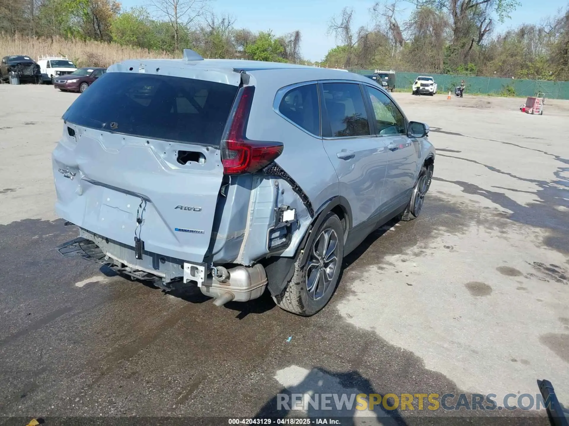 4 Photograph of a damaged car 7FART6H52ME007853 HONDA CR-V HYBRID 2021