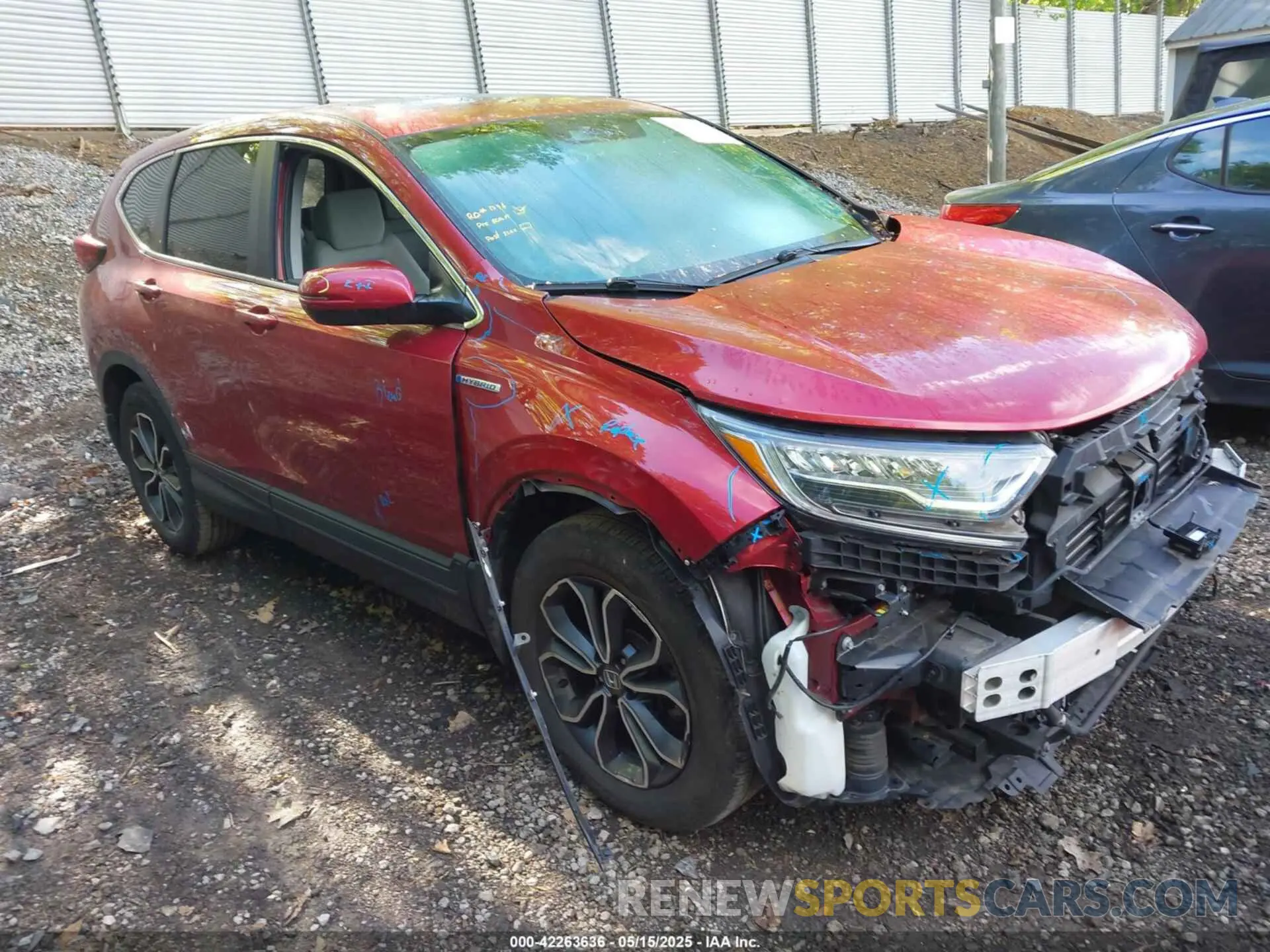 1 Фотография поврежденного автомобиля 7FART6H55ME001755 HONDA CR-V HYBRID 2021