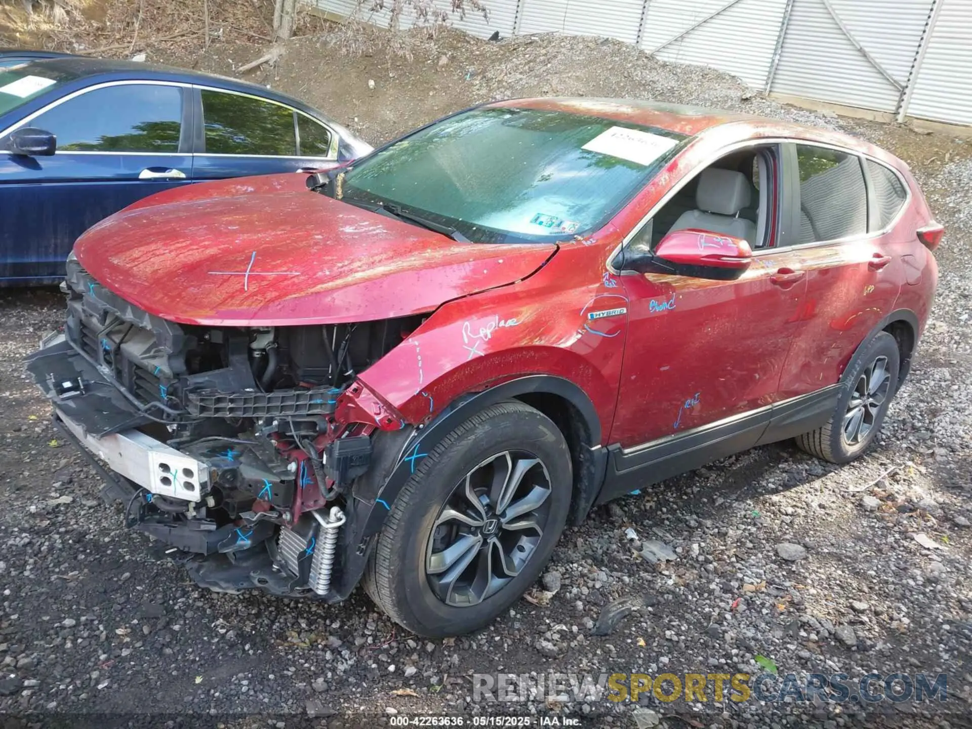 2 Фотография поврежденного автомобиля 7FART6H55ME001755 HONDA CR-V HYBRID 2021