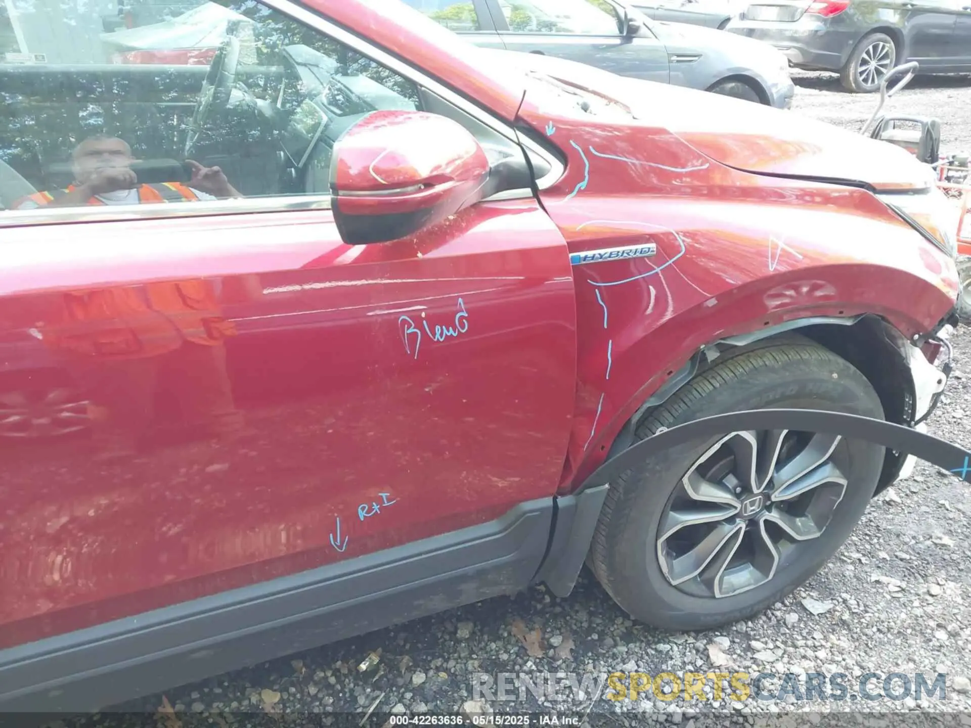 21 Фотография поврежденного автомобиля 7FART6H55ME001755 HONDA CR-V HYBRID 2021