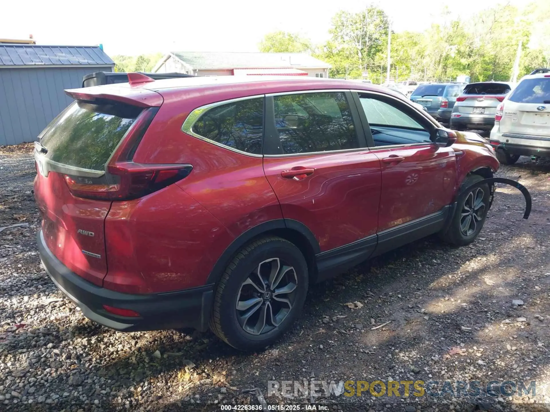 4 Фотография поврежденного автомобиля 7FART6H55ME001755 HONDA CR-V HYBRID 2021