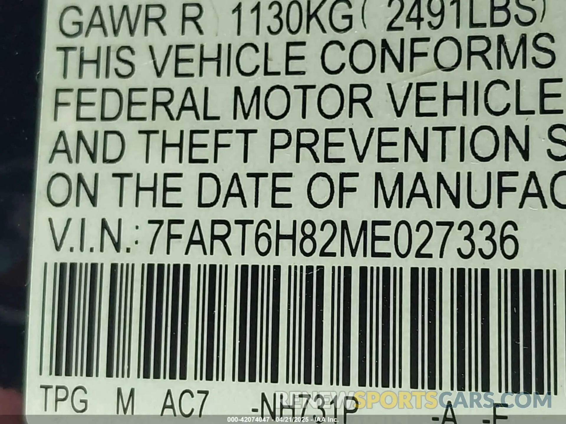 9 Photograph of a damaged car 7FART6H82ME027336 HONDA CR-V HYBRID 2021
