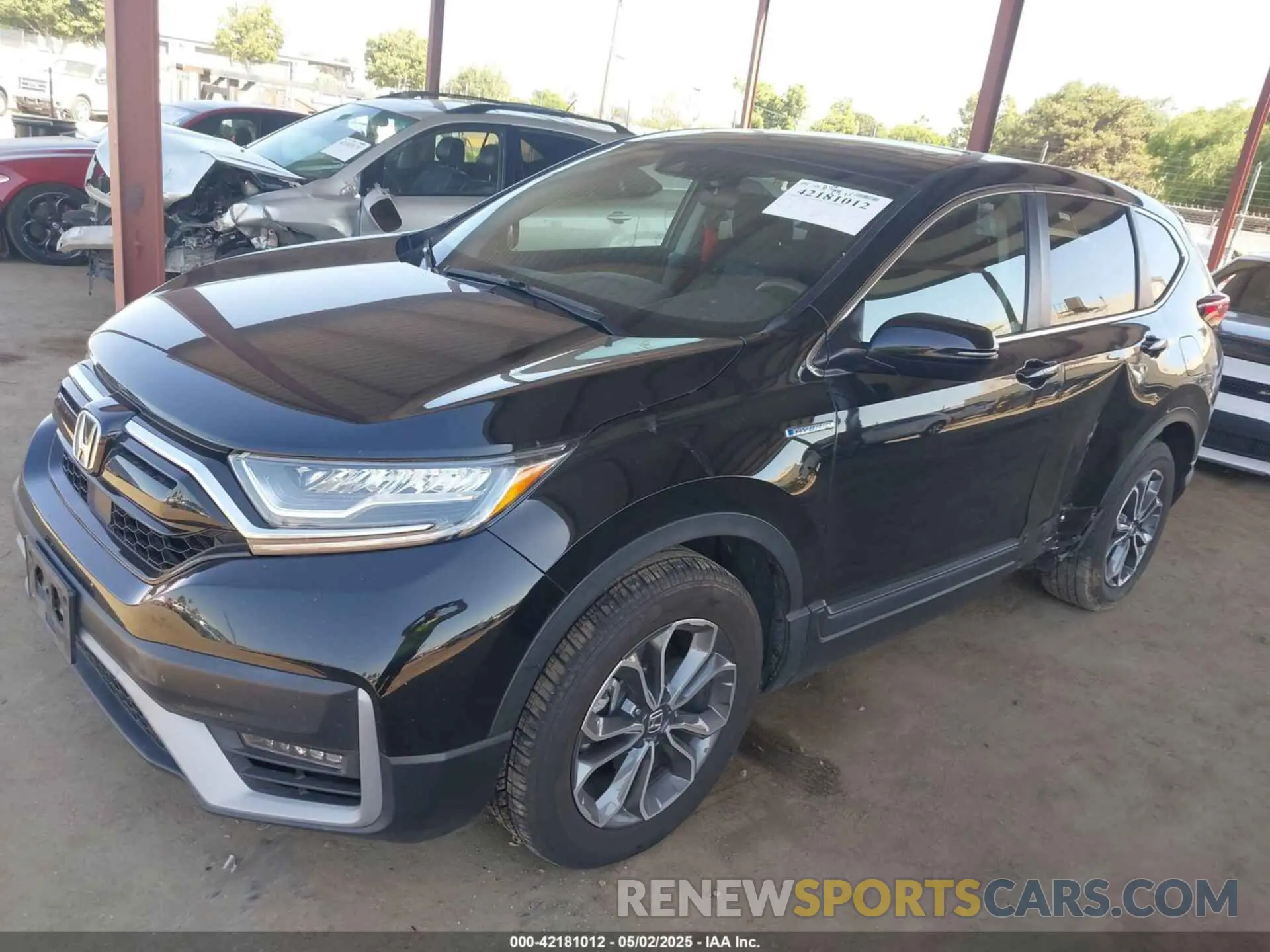 2 Photograph of a damaged car 5J6RT6H59NL037954 HONDA CR-V HYBRID 2022