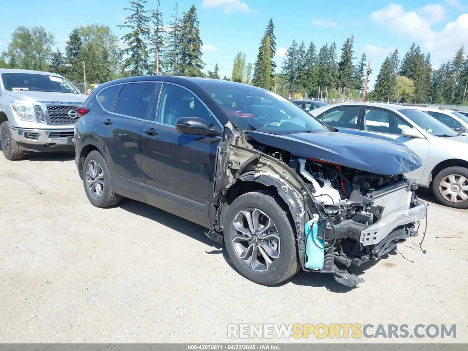 1 Photograph of a damaged car 5J6RT6H86NL032852 HONDA CR-V HYBRID 2022