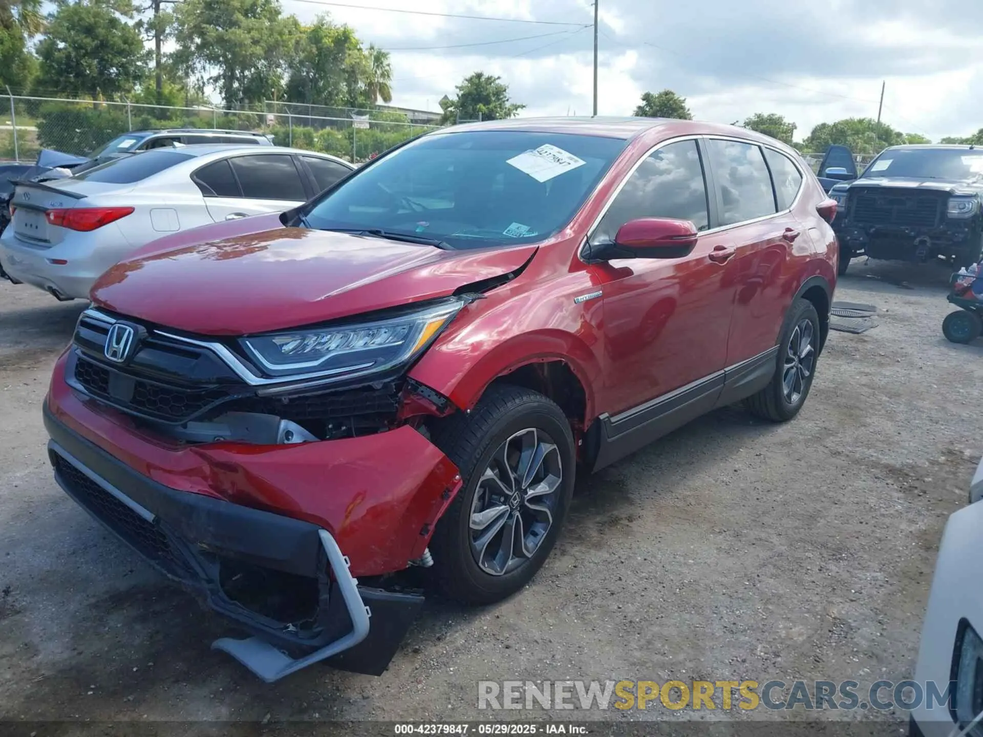 2 Photograph of a damaged car 5J6RT6H88NL050723 HONDA CR-V HYBRID 2022