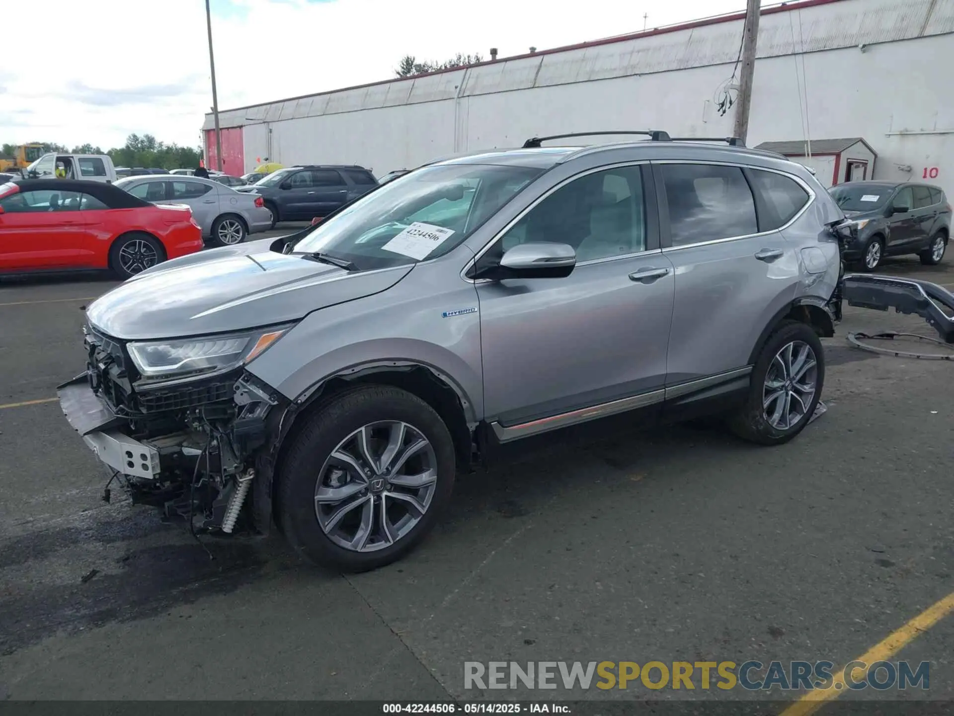 2 Photograph of a damaged car 5J6RT6H92NL000926 HONDA CR-V HYBRID 2022