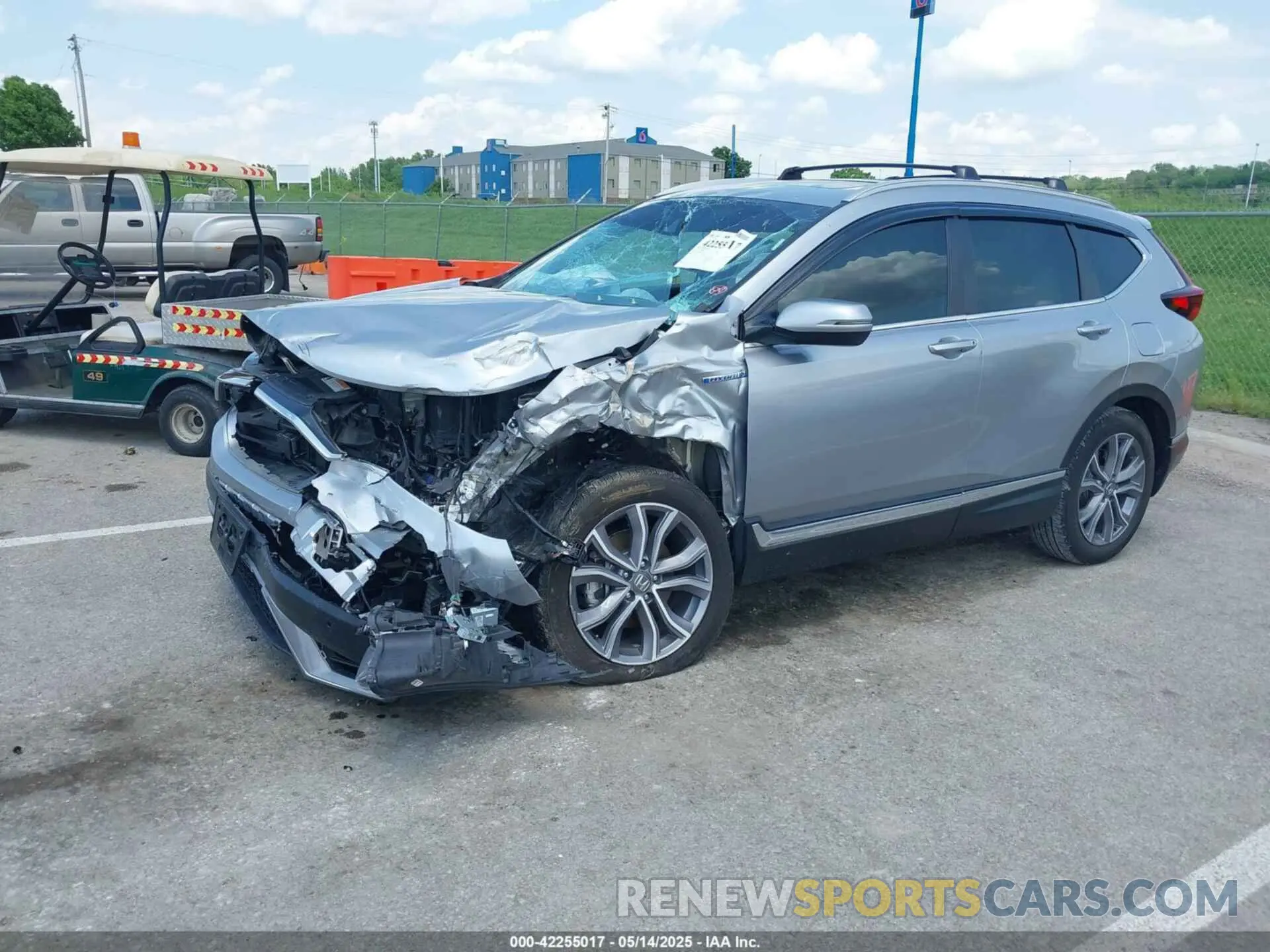 2 Photograph of a damaged car 5J6RT6H94NL002967 HONDA CR-V HYBRID 2022