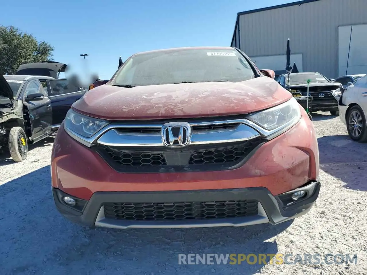 5 Photograph of a damaged car 2HKRW1H50KH506204 HONDA CRV 2019