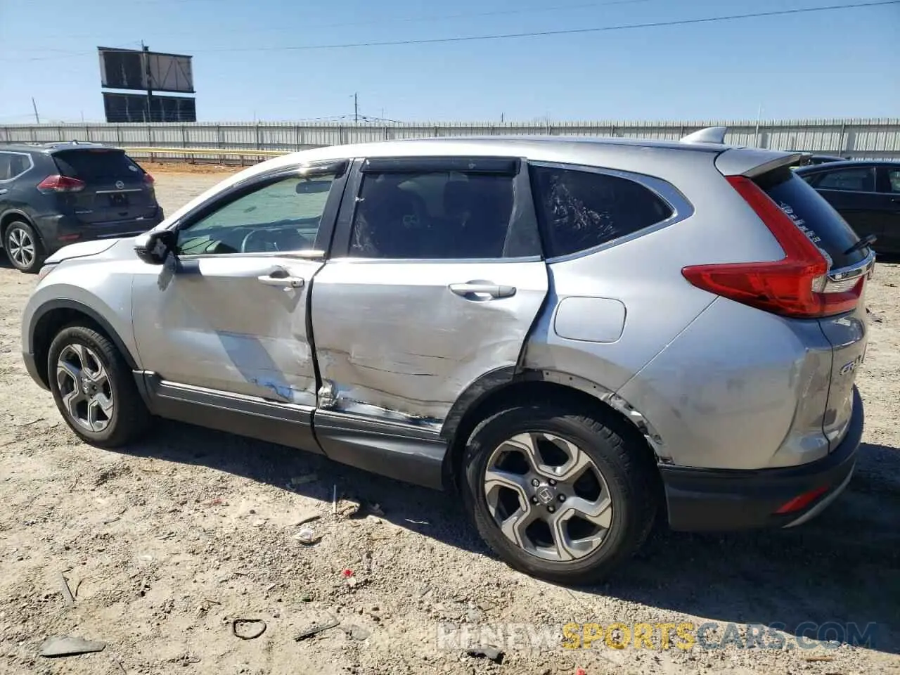 2 Photograph of a damaged car 2HKRW2H53KH630375 HONDA CRV 2019