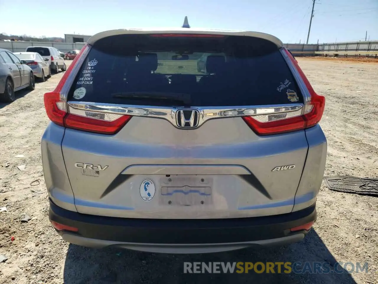 6 Photograph of a damaged car 2HKRW2H53KH630375 HONDA CRV 2019