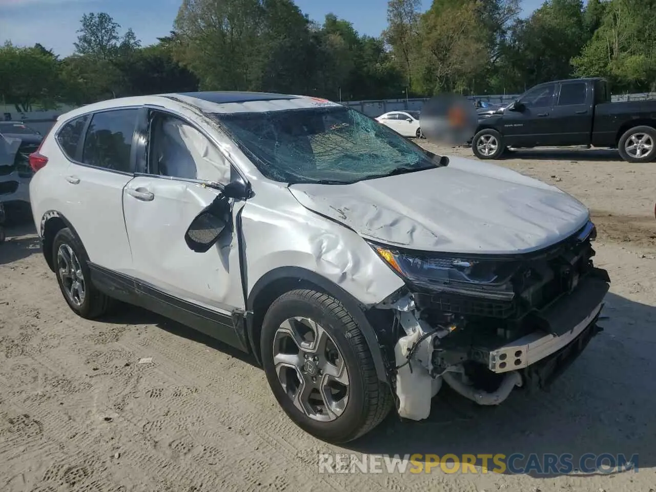 4 Фотография поврежденного автомобиля 2HKRW2H54KH652191 HONDA CRV 2019