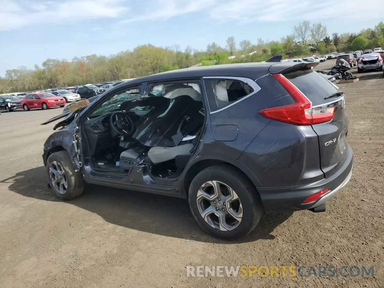 2 Фотография поврежденного автомобиля 2HKRW2H54KH666690 HONDA CRV 2019