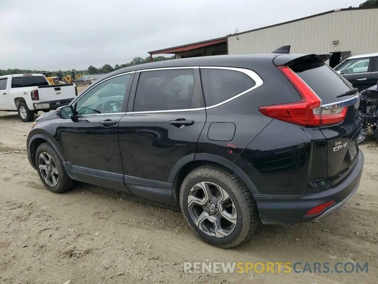 2 Photograph of a damaged car 2HKRW2H56KH607303 HONDA CRV 2019