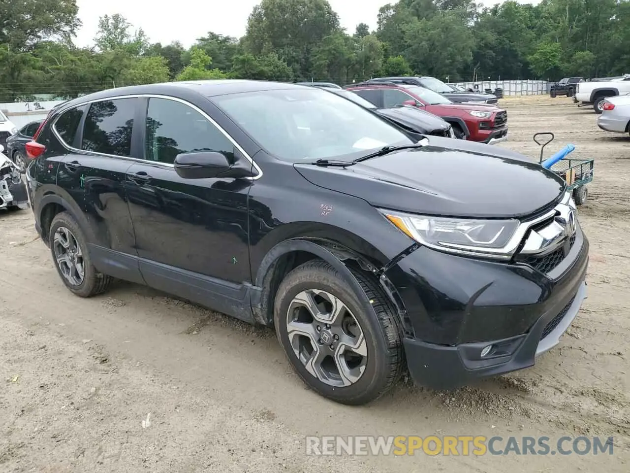 4 Photograph of a damaged car 2HKRW2H56KH607303 HONDA CRV 2019