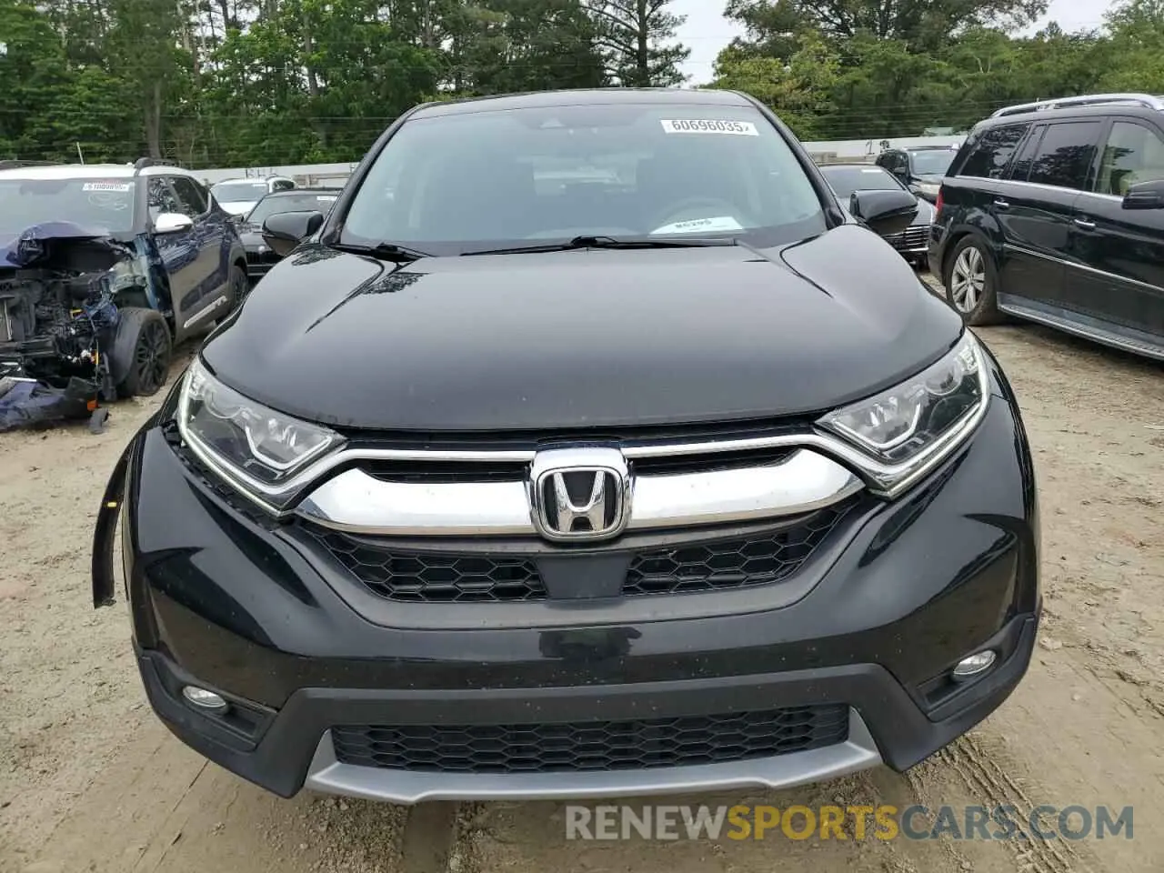 5 Photograph of a damaged car 2HKRW2H56KH607303 HONDA CRV 2019