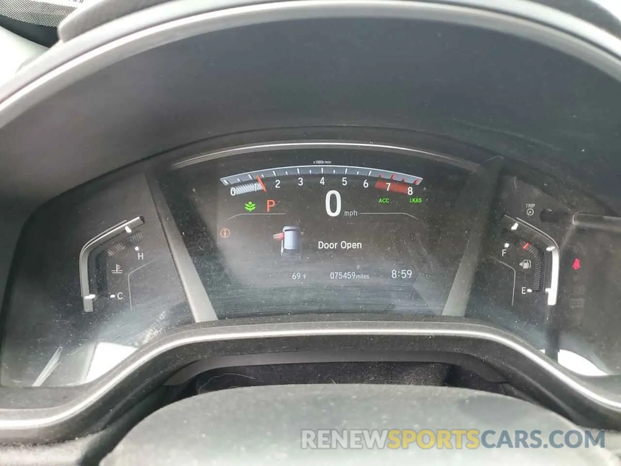 9 Photograph of a damaged car 2HKRW2H56KH607303 HONDA CRV 2019