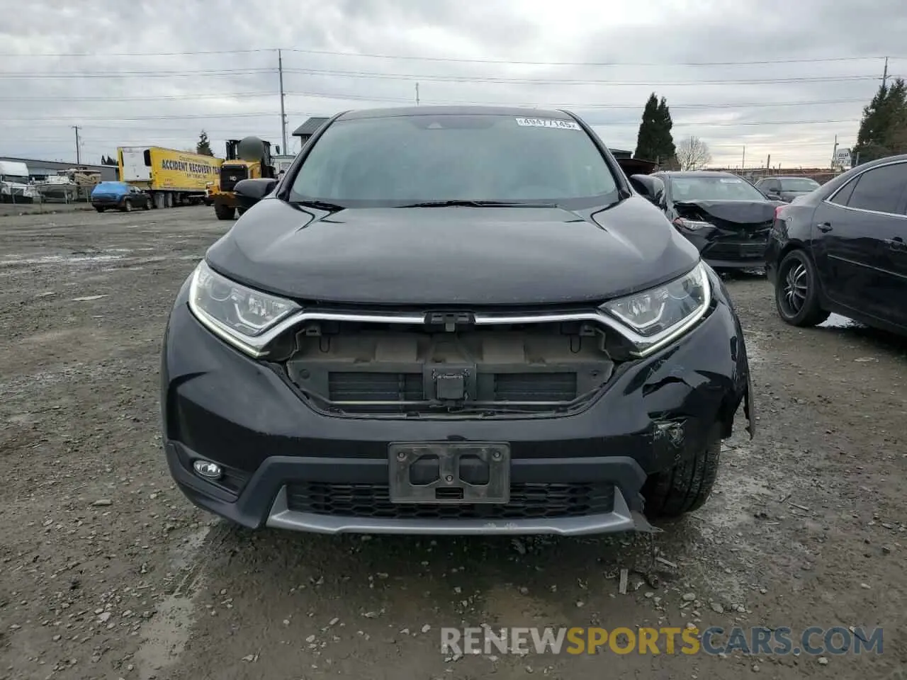 5 Photograph of a damaged car 2HKRW2H56KH617202 HONDA CRV 2019