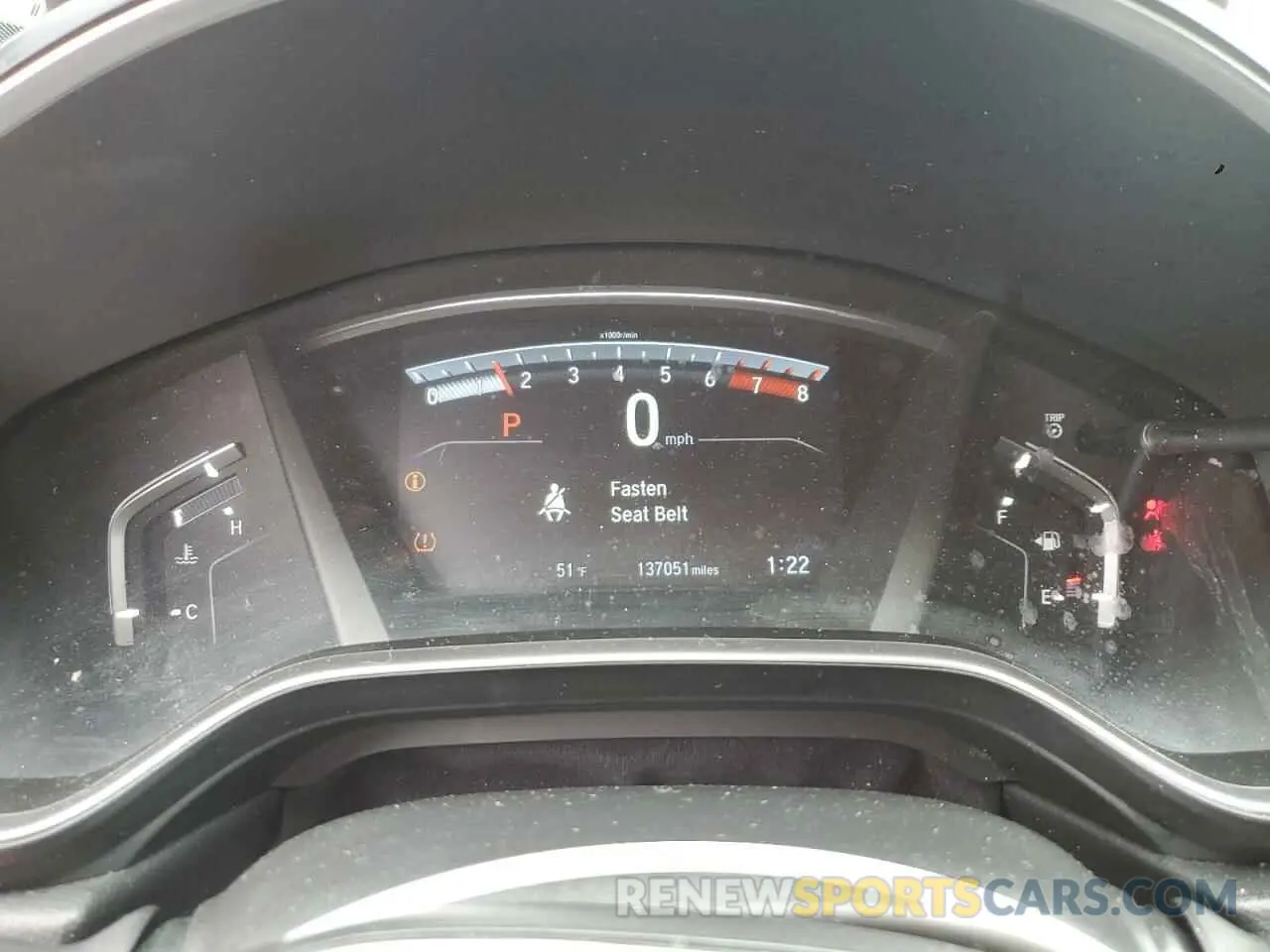 9 Photograph of a damaged car 2HKRW2H56KH617202 HONDA CRV 2019