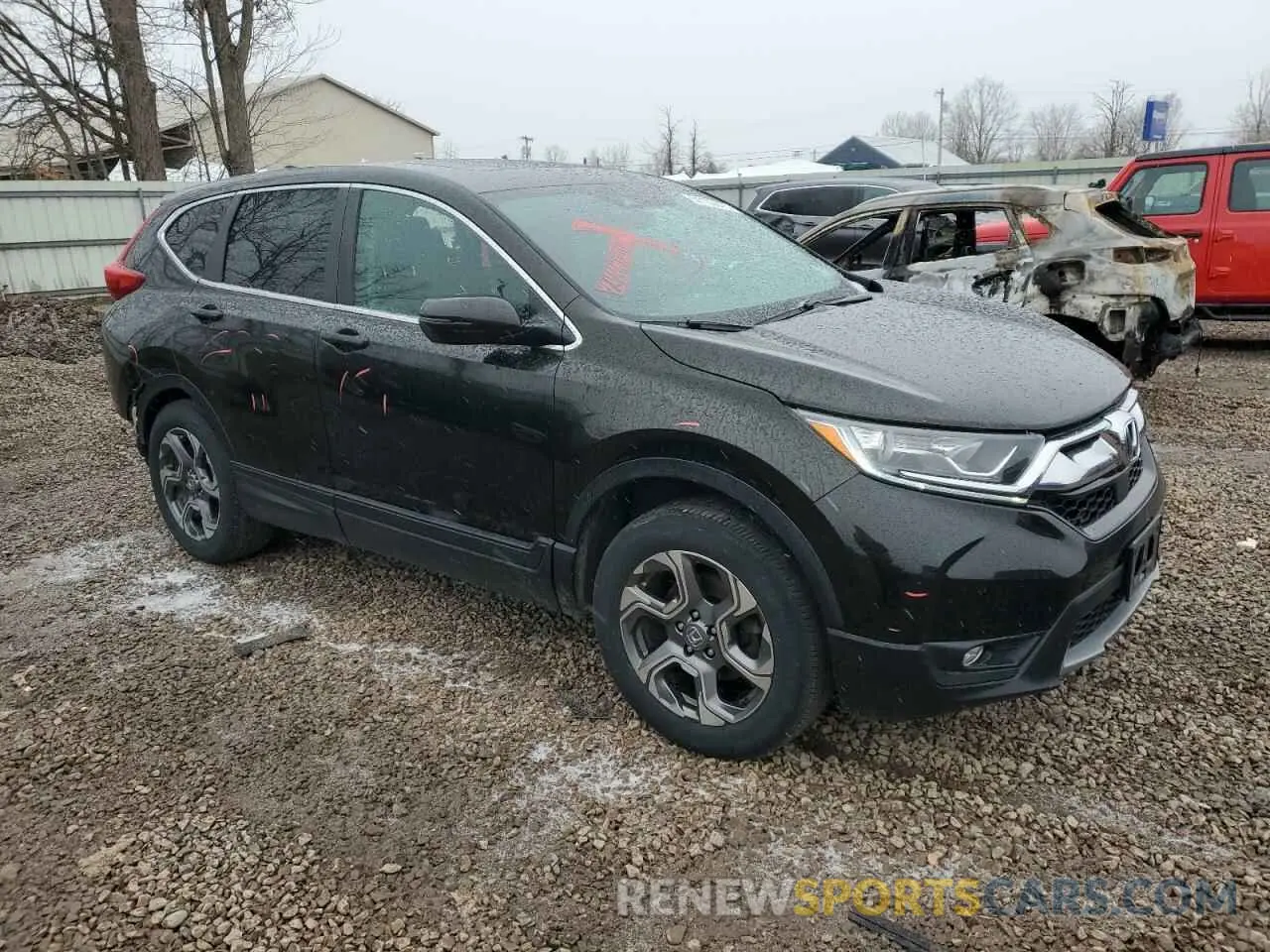 4 Photograph of a damaged car 2HKRW2H56KH631424 HONDA CRV 2019