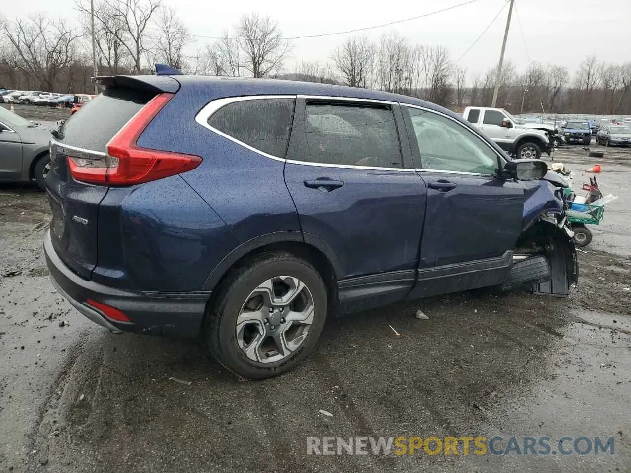 3 Photograph of a damaged car 2HKRW2H57KH621923 HONDA CRV 2019