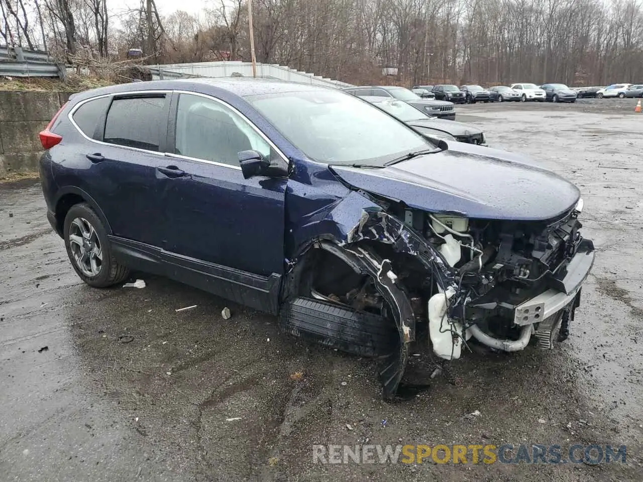 4 Photograph of a damaged car 2HKRW2H57KH621923 HONDA CRV 2019