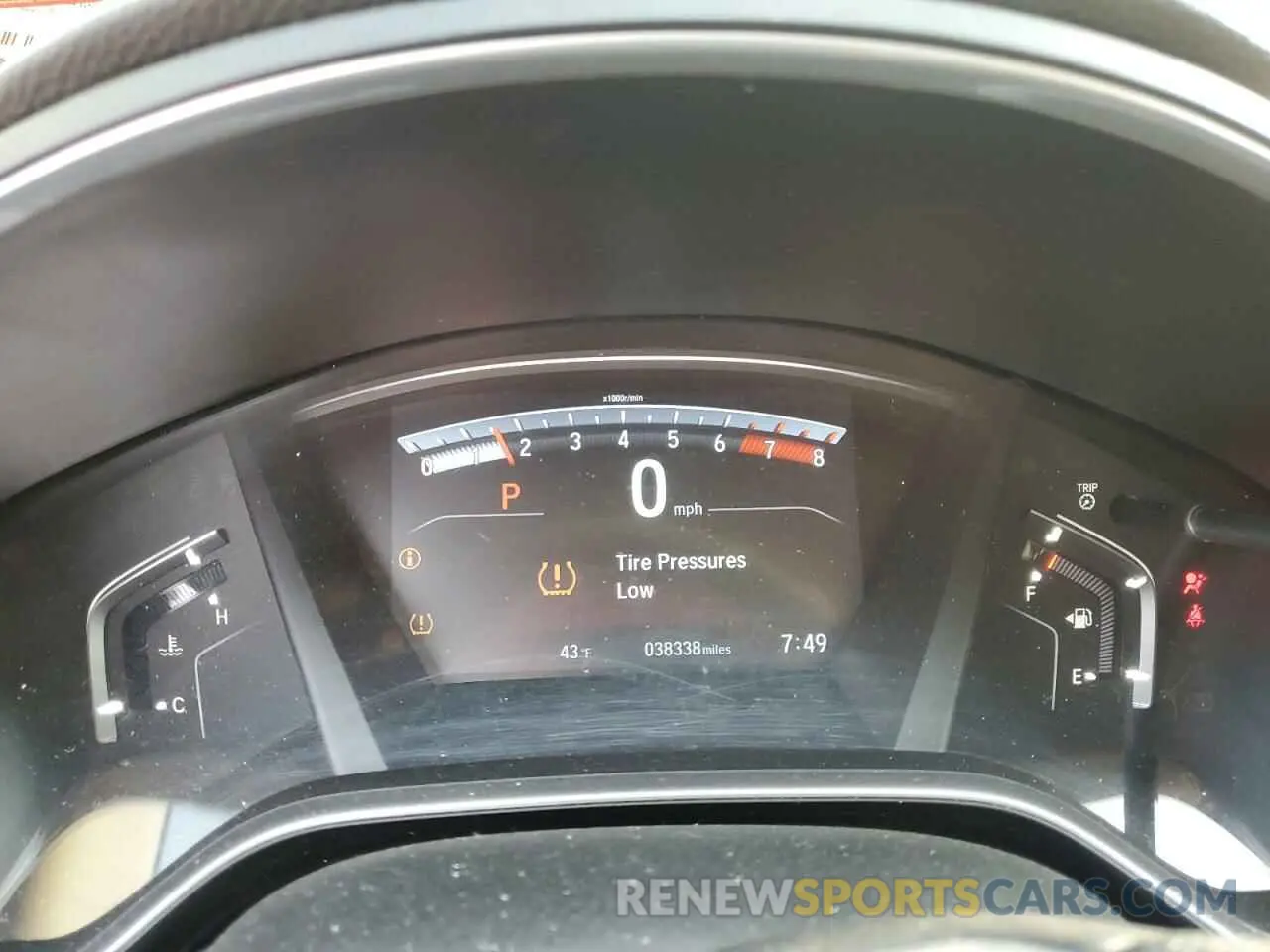 9 Photograph of a damaged car 2HKRW2H57KH635630 HONDA CRV 2019