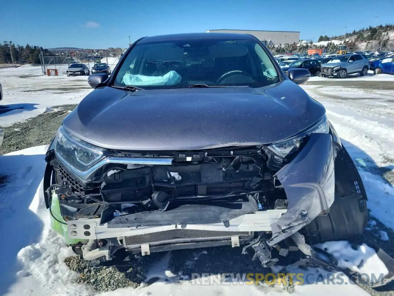 5 Photograph of a damaged car 2HKRW2H58KH114822 HONDA CRV 2019
