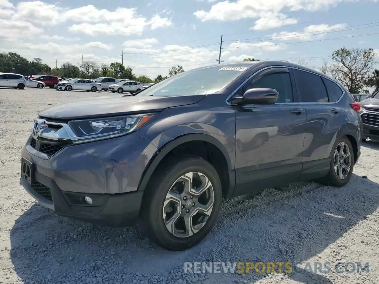 1 Photograph of a damaged car 2HKRW2H58KH650542 HONDA CRV 2019