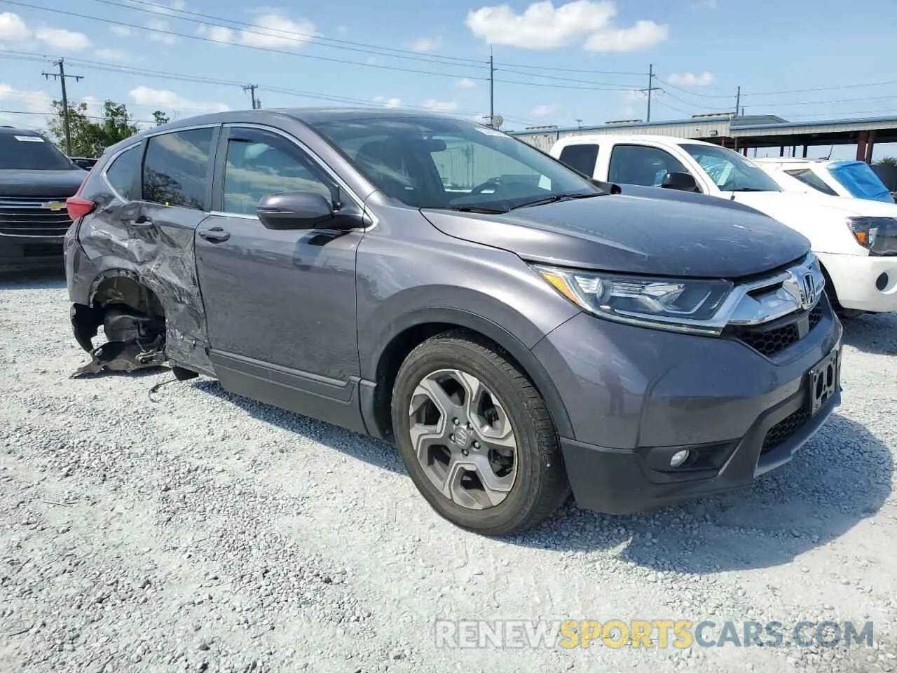 4 Photograph of a damaged car 2HKRW2H58KH650542 HONDA CRV 2019