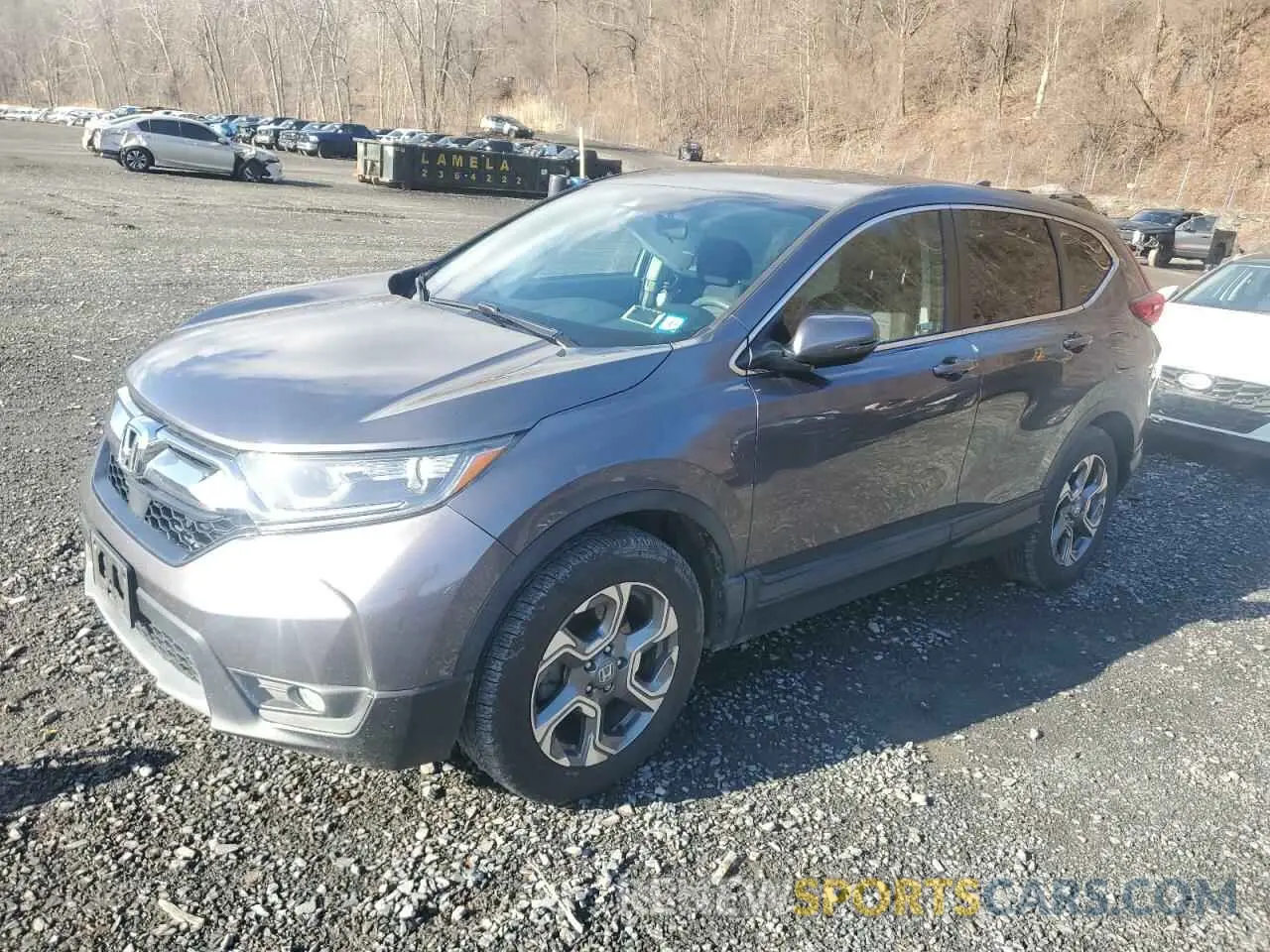 1 Photograph of a damaged car 2HKRW2H59KH626363 HONDA CRV 2019