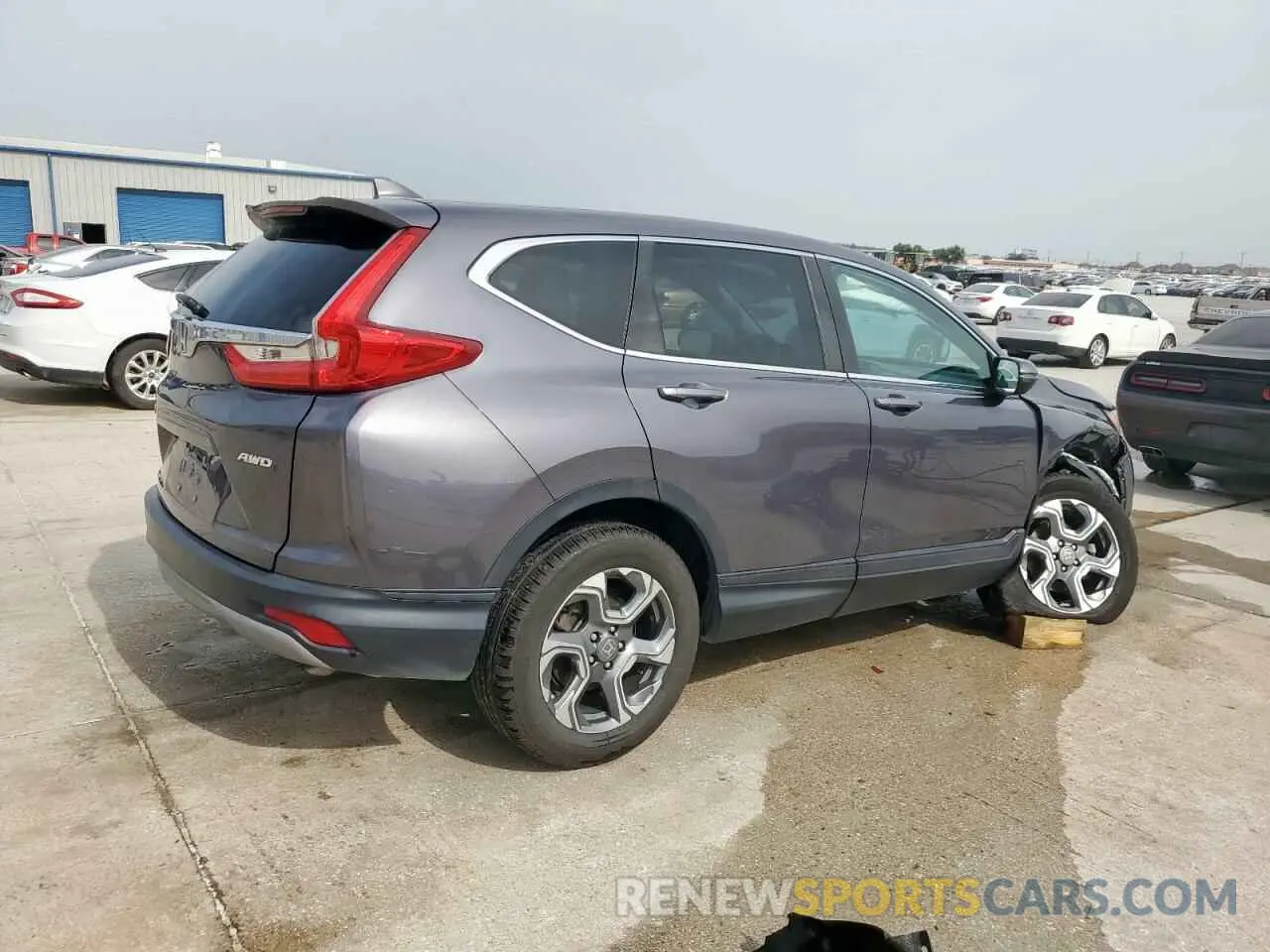 3 Фотография поврежденного автомобиля 2HKRW2H59KH667480 HONDA CRV 2019