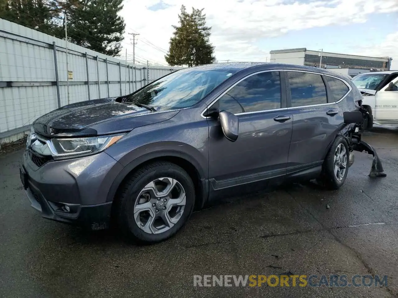 1 Photograph of a damaged car 2HKRW2H83KH644495 HONDA CRV 2019