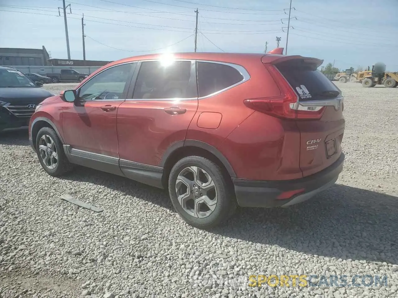 2 Photograph of a damaged car 2HKRW2H84KH611375 HONDA CRV 2019