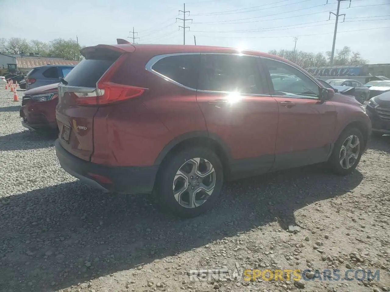 3 Photograph of a damaged car 2HKRW2H84KH611375 HONDA CRV 2019