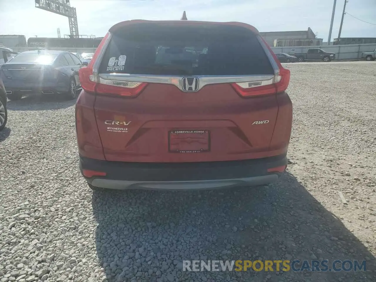 6 Photograph of a damaged car 2HKRW2H84KH611375 HONDA CRV 2019