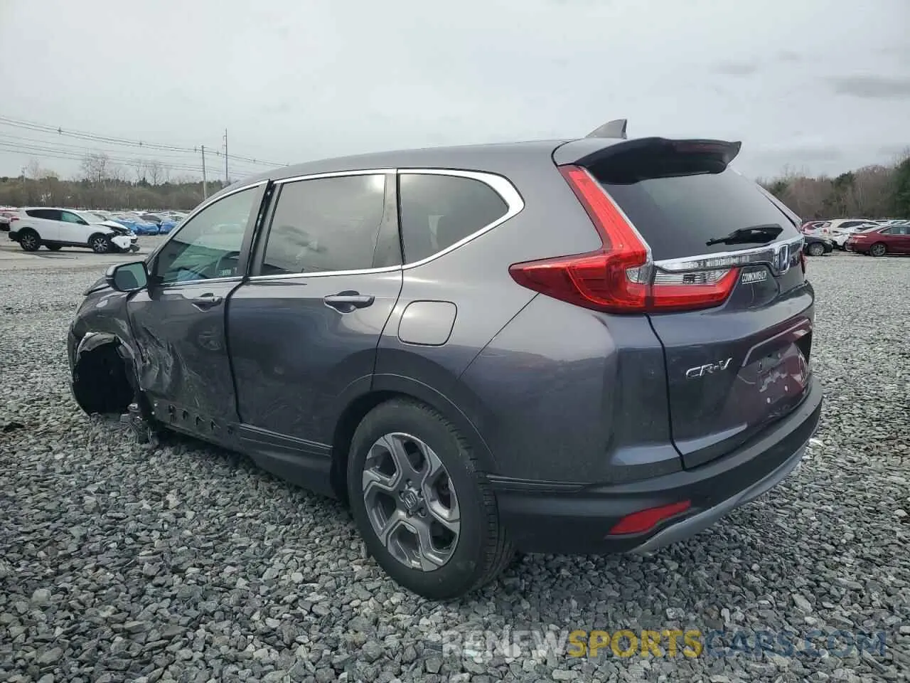 2 Photograph of a damaged car 2HKRW2H85KH665641 HONDA CRV 2019