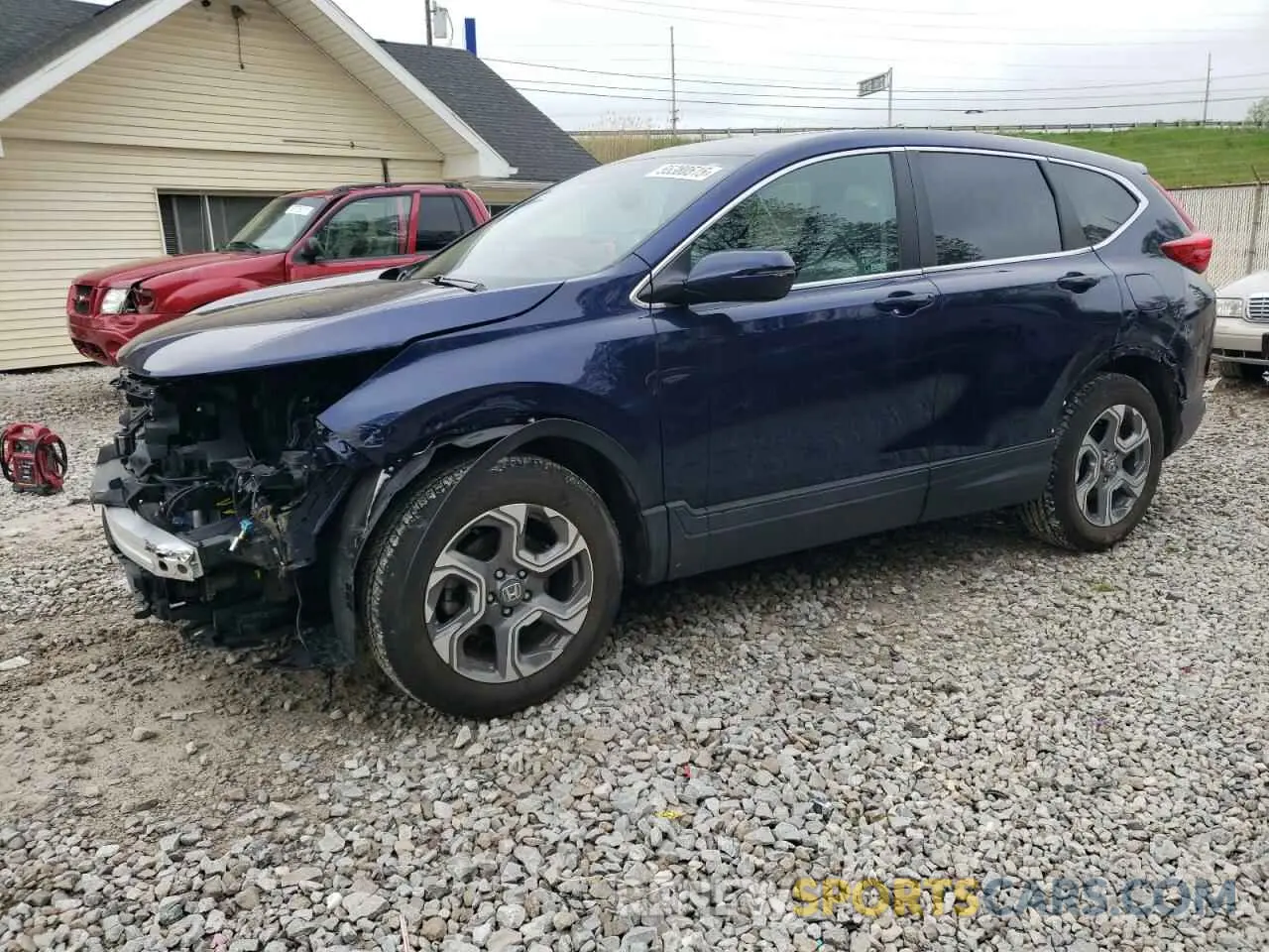 1 Фотография поврежденного автомобиля 2HKRW2H8XKH643067 HONDA CRV 2019